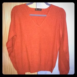 Loro Piana VNeck Cashmere Kashmir Sweater
